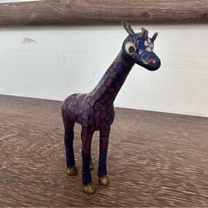 Cloisonne Giraffe Figure